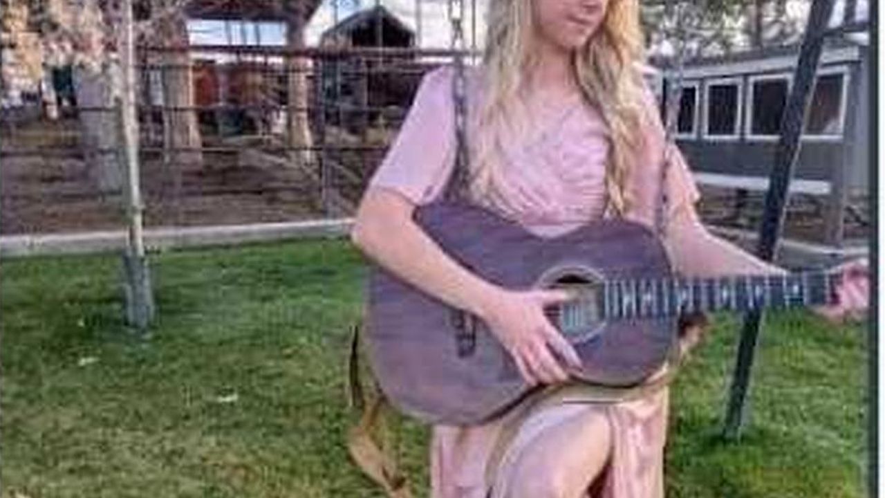 Still from the music video for The Girl on the Swing